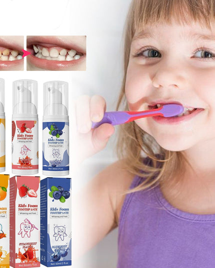 Children's Foam Tooth Cleaning Mousse Toothpaste - Vibes Harmony