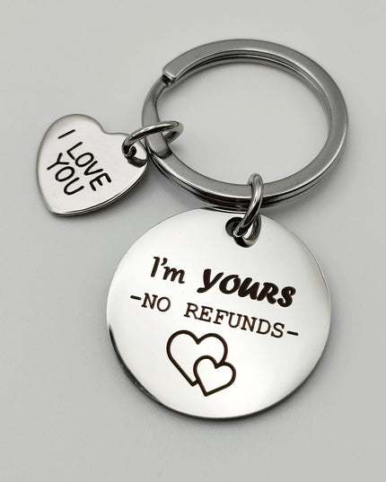 Romantic Couples Keychain Gift For Her Him Girlfriend Boyfriend Love Keyring Tag - Vibes Harmony