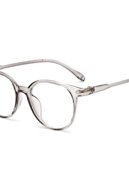 Transparent male and female glasses frame