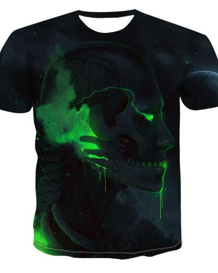 Mens Skull T shirts 3D t- shirts - Vibes Harmony