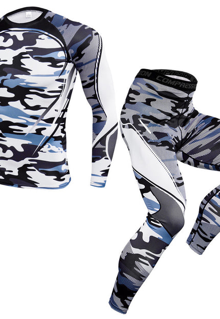 Outdoor fitness sports suit men's quick-drying pants