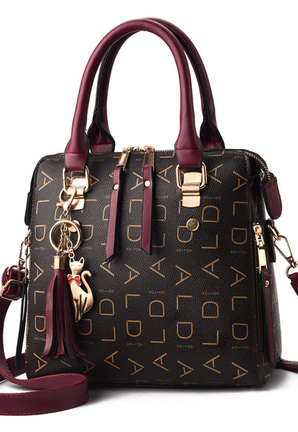 Women''s Bag 2019 New Women''s Bag Leisure Shoulder Bag Large Capacity PU Leather Handbag Cross Bag