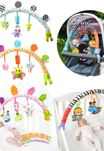 Baby Musical Mobile Toys for Bed Stroller Plush Baby Rattles Toys for Baby Toys 0-12 Months Infant - Vibes Harmony