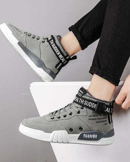 Outdoor simple Shoes Men Breathable CasualComfortable Shoes Men Comfortable High-Top Men Sneakers - Vibes Harmony