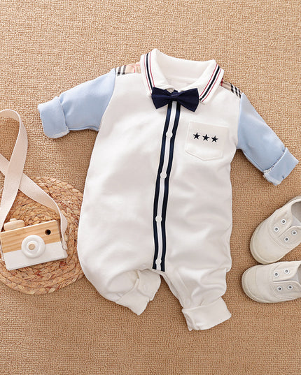 Gentleman's Baby Clothes, Long-sleeved Baby Clothes, Gentleman's Romper - Vibes Harmony