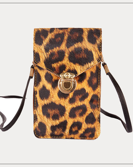 Retro leopard print phone bag - Vibes Harmony
