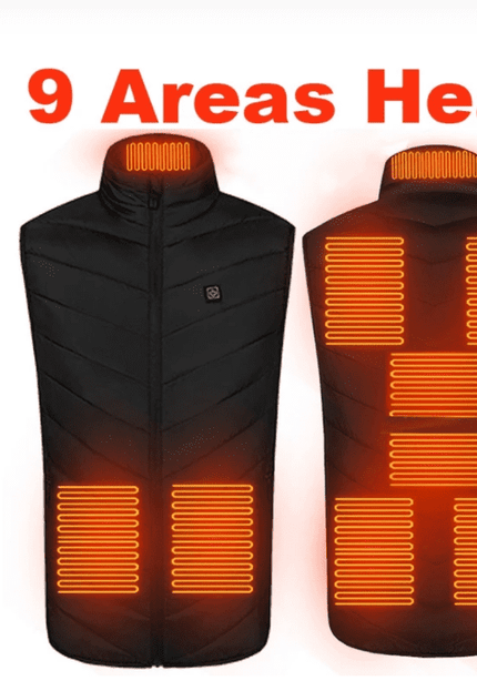 Heated Vest Smart Electric Heating Jacket Men Women Waistcoat Winter
