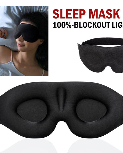 3D Sleep Mask For Men & Women Eye Mask For Sleeping Blindfold Travel Accessories