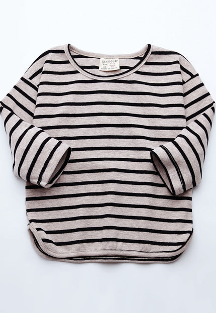 Fashion Striped Print 2021 Kids Baby Girls Clothes Cotton Long Sleeve T Shirts For Children Girls Autumn Spring Baby Clothing