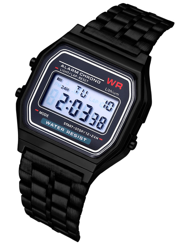 WR F91W Steel Band Electronic Watch - Vibes Harmony