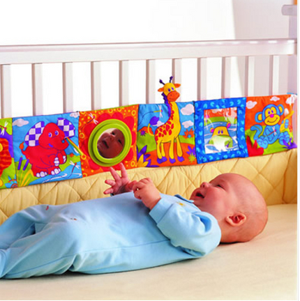 Baby Toys Baby Cloth Book Knowledge Around Double Color Colorful Bed Bumper - Vibes Harmony