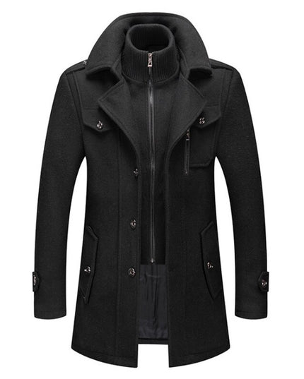 Cold-resistant plus cotton woolen men's jacket - Vibes Harmony