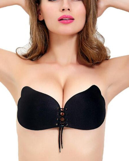 Large Size Strapless Bra Adhesive Sticky Push Up Bras For Women Rabbit Brassiere Lingerie Invisible Women Hot - Vibes Harmony
