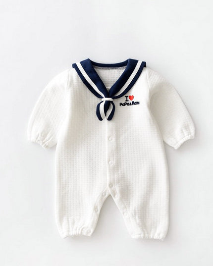 Navy Style Baby Clothes Newborn Clothes Baby Onesies - Vibes Harmony