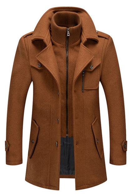 Cold-resistant plus cotton woolen men's jacket
