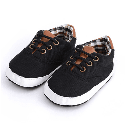 Solid color casual lace soft bottom baby canvas shoes baby shoes toddler shoes