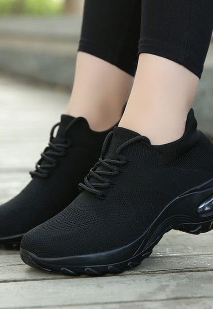 Sports shoes women flying knit socks shoes shaking shoes