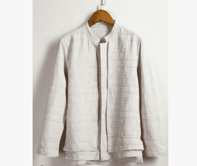 Linen long-sleeved shirt men's Chinese style men's cotton and linen shirt Chinese style men's Tang suit shirt tide