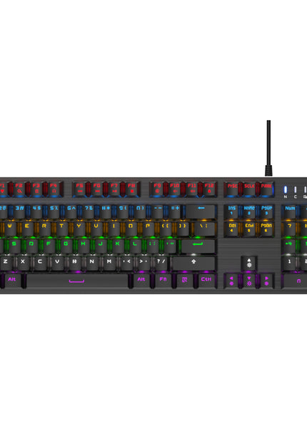 Real mechanical keyboard RGB Internet cafe desktop USB