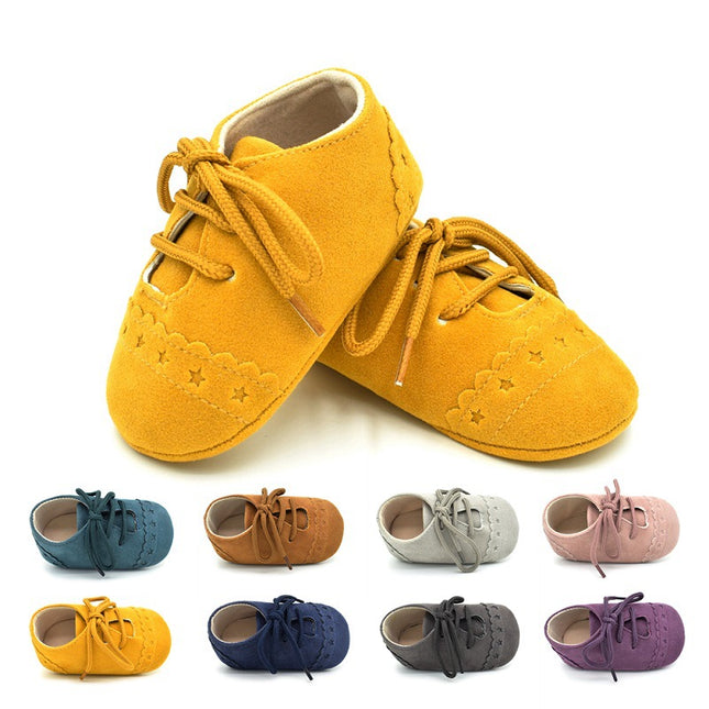 Spring And Autumn Lace Leisure, 0-1 Year Old Baby Toddler Shoes, Soft Soles Baby Shoes - Vibes Harmony