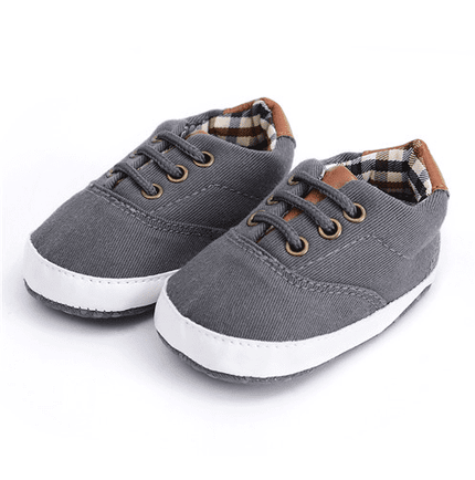 Solid color casual lace soft bottom baby canvas shoes baby shoes toddler shoes