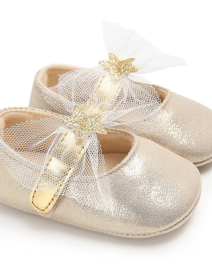 Star lace, baby princess shoes, toddler shoes, soft soled shoes, baby shoes