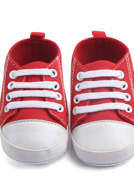 Canvas Classic Sports Sneakers Baby Boys Girls First Walkers Shoes Infant Toddler Soft Sole Anti-slip Baby Shoes