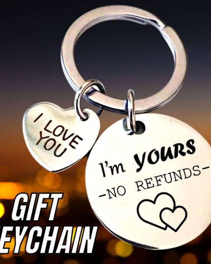 Romantic Couples Keychain Gift For Her Him Girlfriend Boyfriend Love Keyring Tag