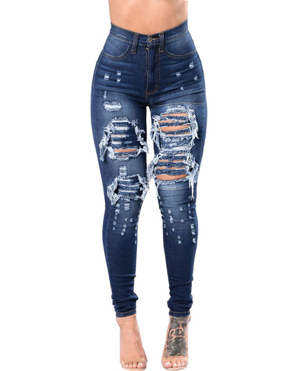 Women's ripped jeans pants - Vibes Harmony