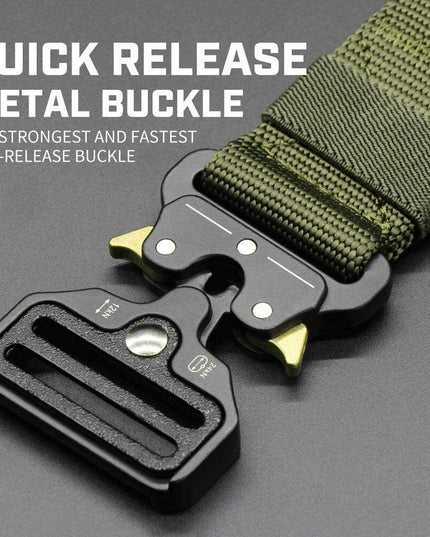 Military Tactical Belt Heavy Duty Security Working Utility Nylon Army Waistband