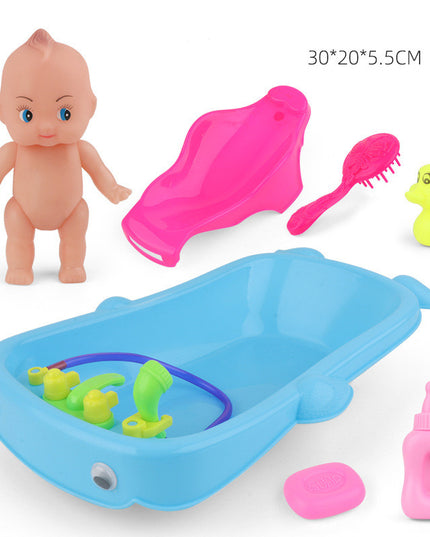 Baby Playing In Water Tub With Bath Toys - Vibes Harmony