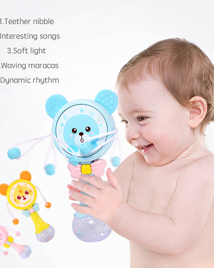 Baby Music Teether Rattle Animals Cartoon Toys - Vibes Harmony