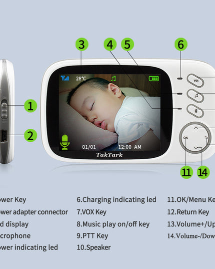 3.2 Inch Digital Baby Care Device - Vibes Harmony