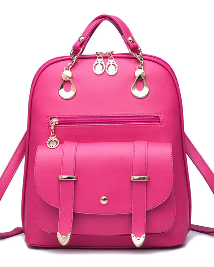 Female bag fashion PU leather dual-use backpack - Vibes Harmony