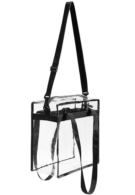 Transparent women's shoulder bag