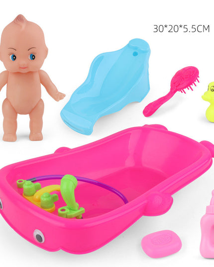 Baby Playing In Water Tub With Bath Toys - Vibes Harmony