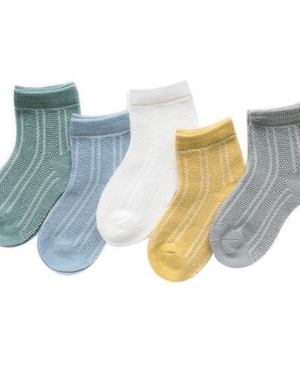 Cotton breathable male and female baby socks