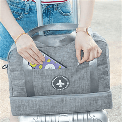 Dry And Wet Separation Travel Bag Tourism Fitness Storage Pouch Women's Clothes Shoes Daily Necessities Duffle Package Supplies