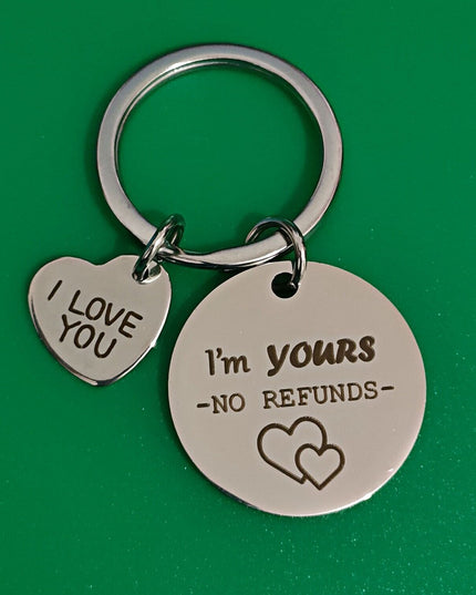 Romantic Couples Keychain Gift For Her Him Girlfriend Boyfriend Love Keyring Tag - Vibes Harmony