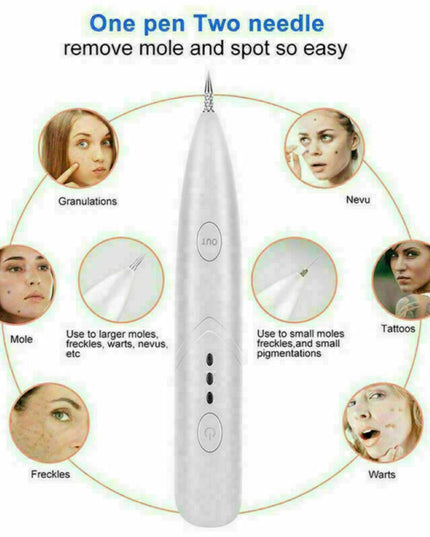 Ion Laser Freckle Skin Mole Dark Spot Remover Face Wart Tag Tattoo Removal Pen