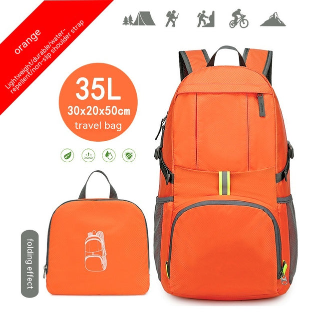 Lightweight Printed Nylon Folding Mountaineering Riding Backpack