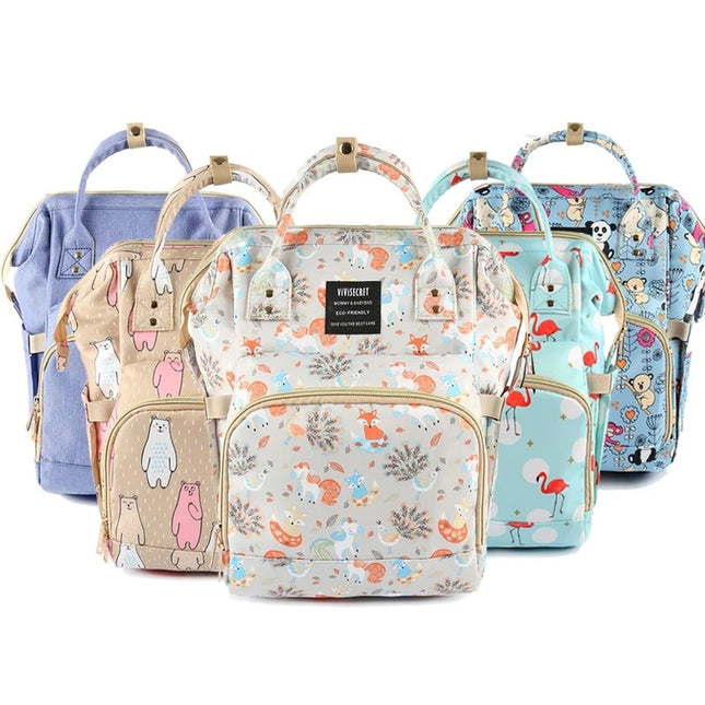 Diaper Bag Backpack For Moms Waterproof - Vibes Harmony