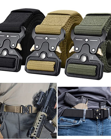 PREMIUM Men Casual Military Belt Tactical Waistband Rescue Rigger Nylon Belt USA - Vibes Harmony